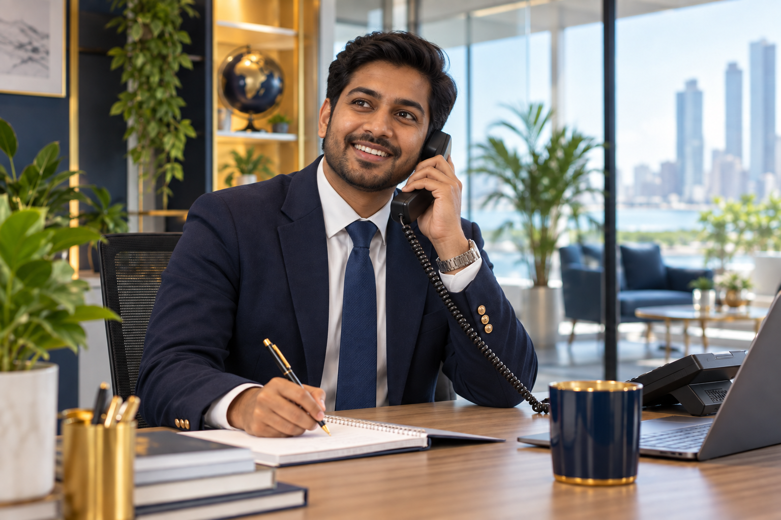 An adviser ready to help with an enquiry